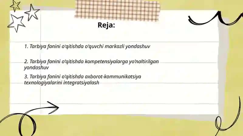 Tarbiya fanini oʻqitishda zamonaviy yondashuvlar 2