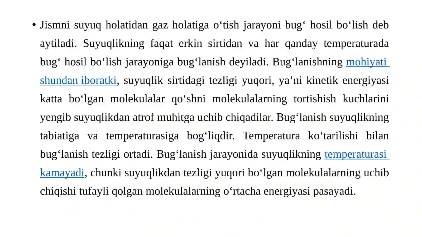 BUG‘NING ASOSIY XOSSALARI 2