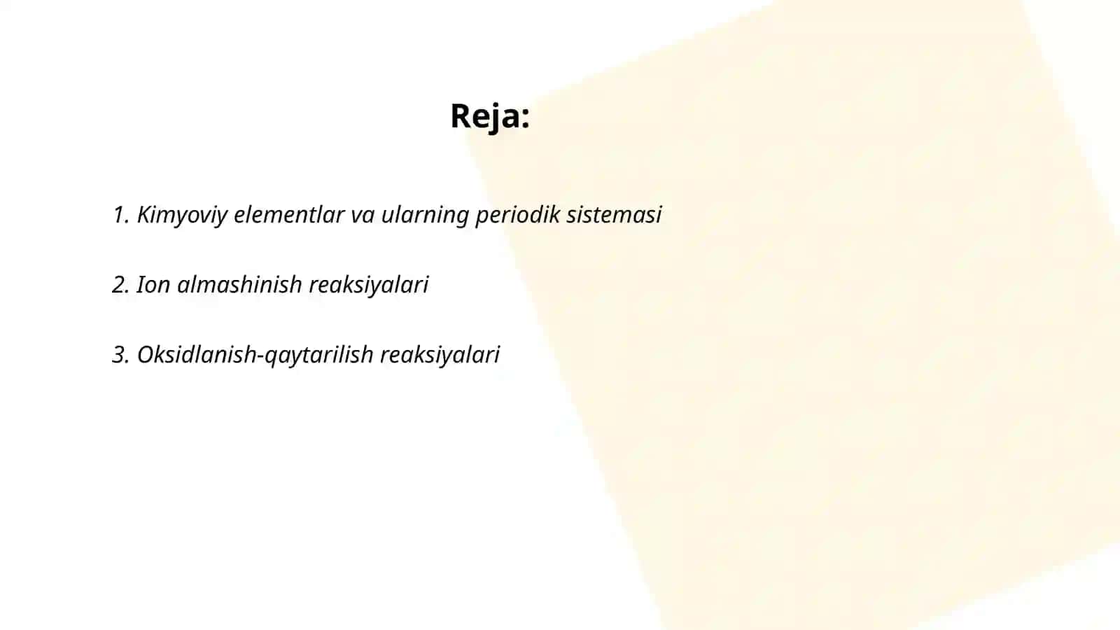 Kimyoviy elementlar va ularning periodik sistemasi 2