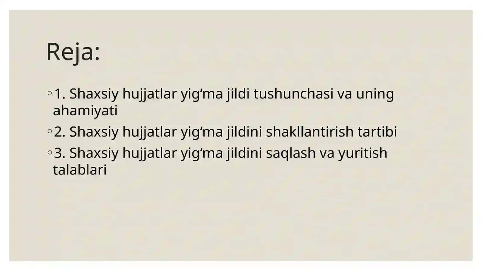 Shaxsiy hujjatlar yig‘ma jildini tayyorlash 2