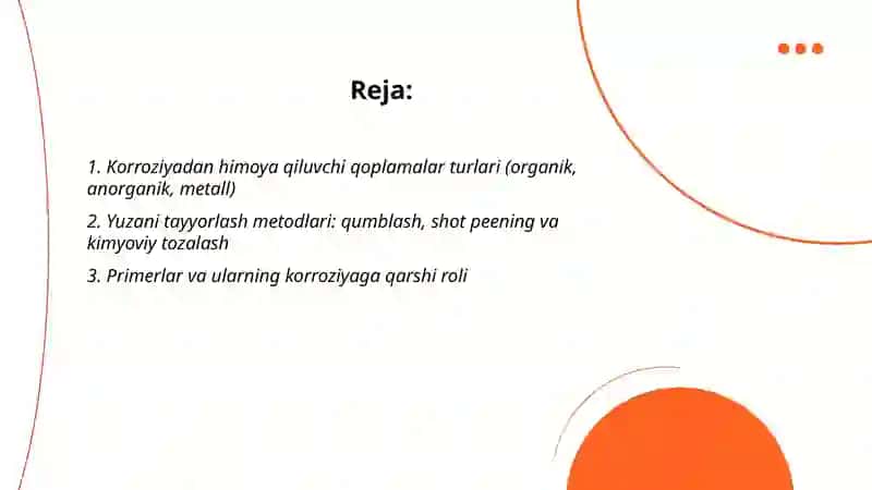 Korroziyadan himoya qiluvchi qoplamalar 2