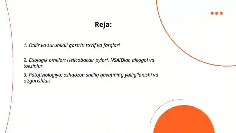 Otkir va surunkali Gastrit 2