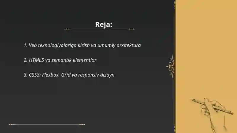 MT9.Web-texnologiyalari, web-ilovalar, browserlar 2