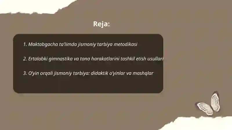 Maktabgacha ta'lim tashkilotlarida jismoniy tarbiya berish usullari 2