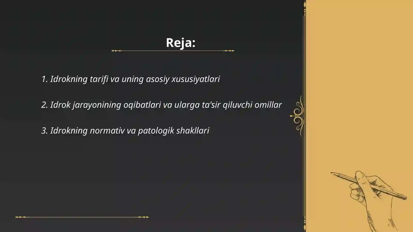 Idrokning tarifi va uning oqibatlari 2