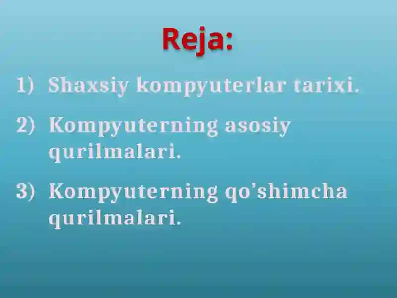 Shaxsiy kompyuterlar tarixi 2
