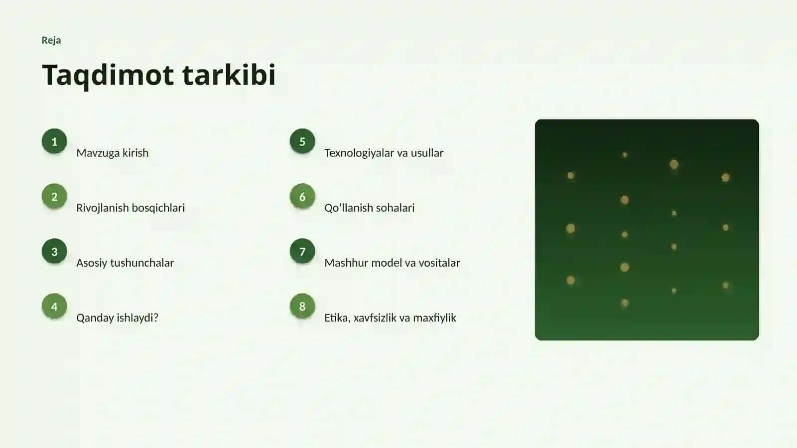 SUNʼIY INTELLEKT • PROFESSIONAL TAQDIMOT 2