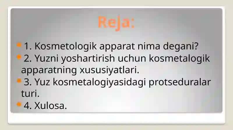 Kosmetologik apparatlar 2