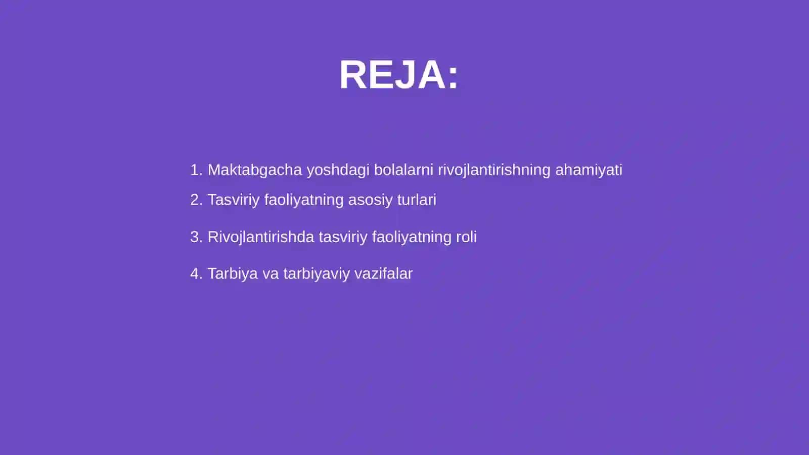 Tasviriy faoliyatning ahamiyati 2
