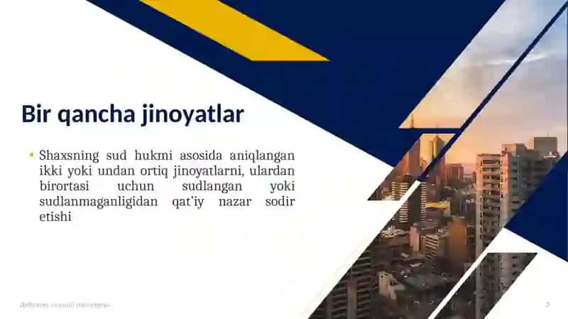 Jinoyatlar majmui 2