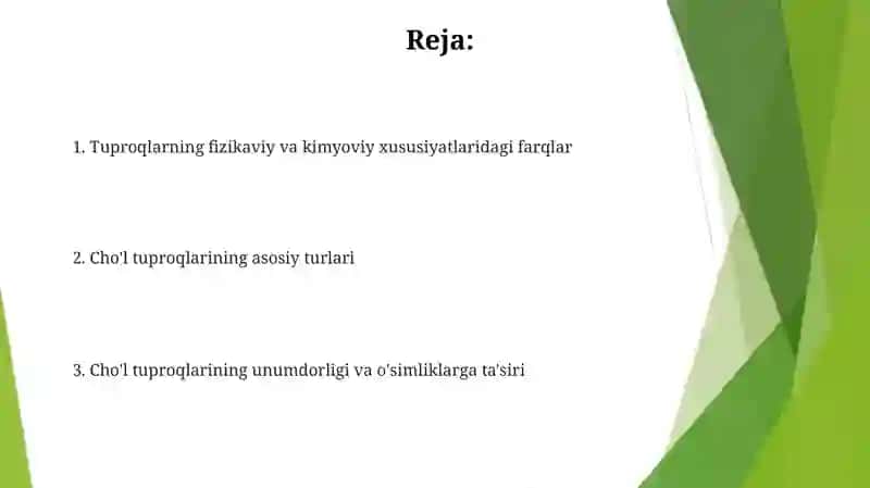Cho'l tuproqlarining asosiy turlari 2