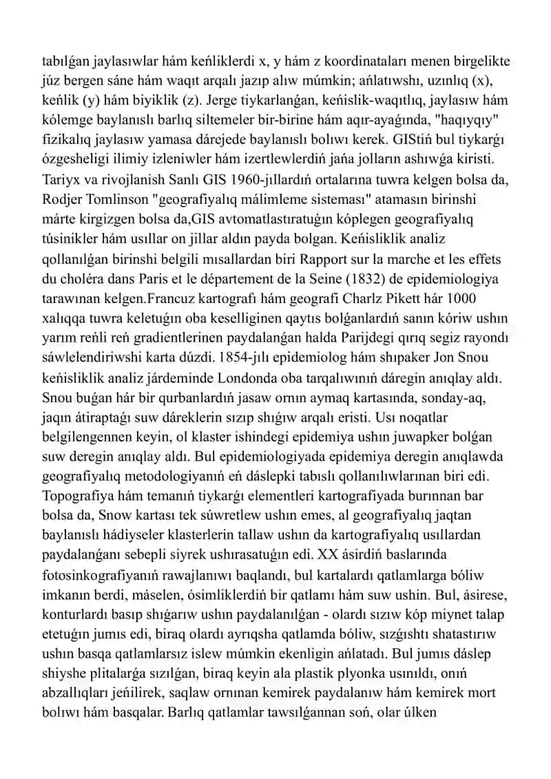 Geografiyaliq informatsiya sistemasinin` du`zilisi 2