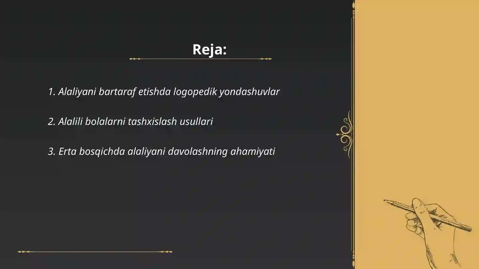 Alaliyani bartaraf etish yoʻllari 2