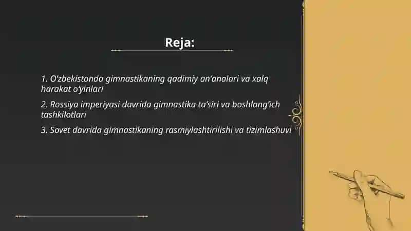 Õzbekistonda Gimnastikasi Rivojlanish Tarixi 2