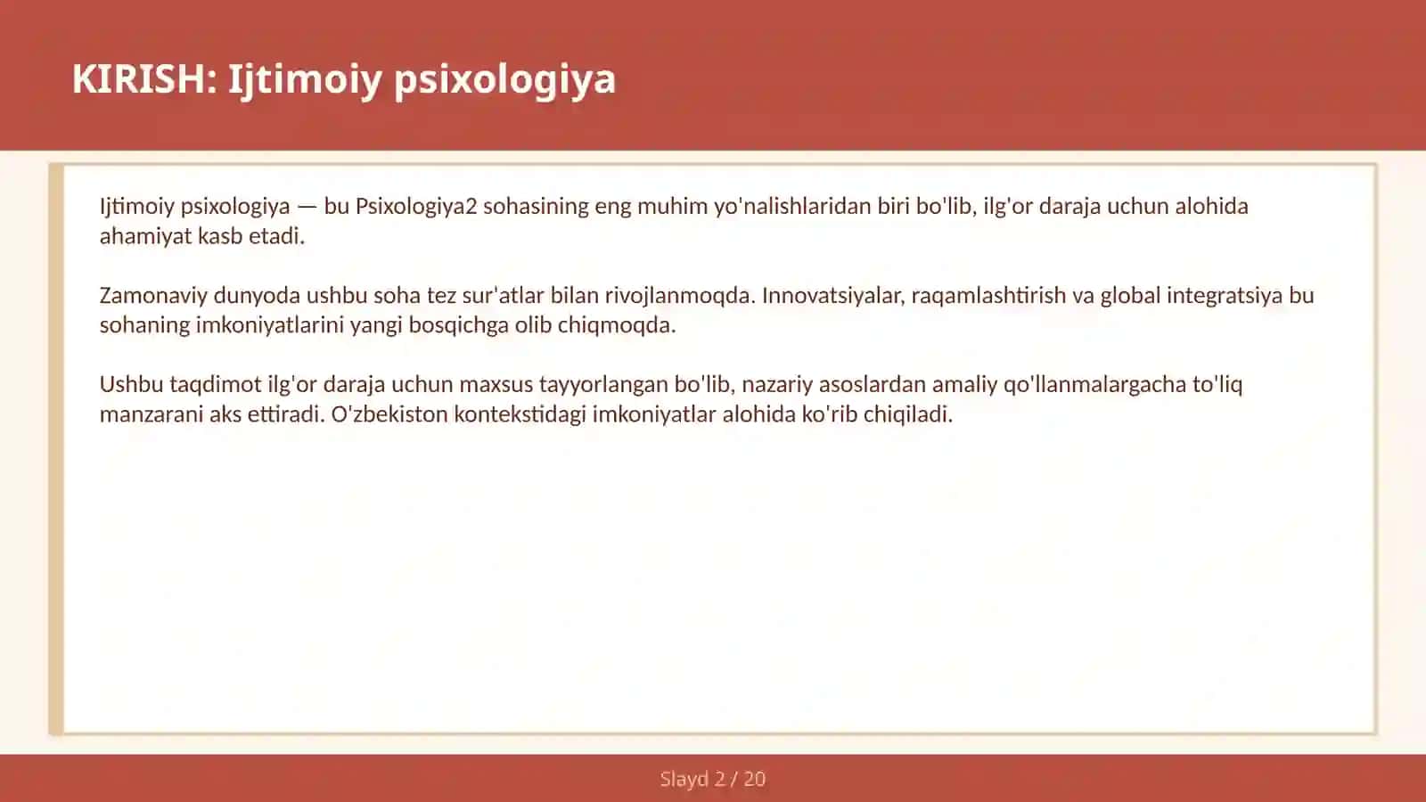 IJTIMOIY PSIXOLOGIYA 2