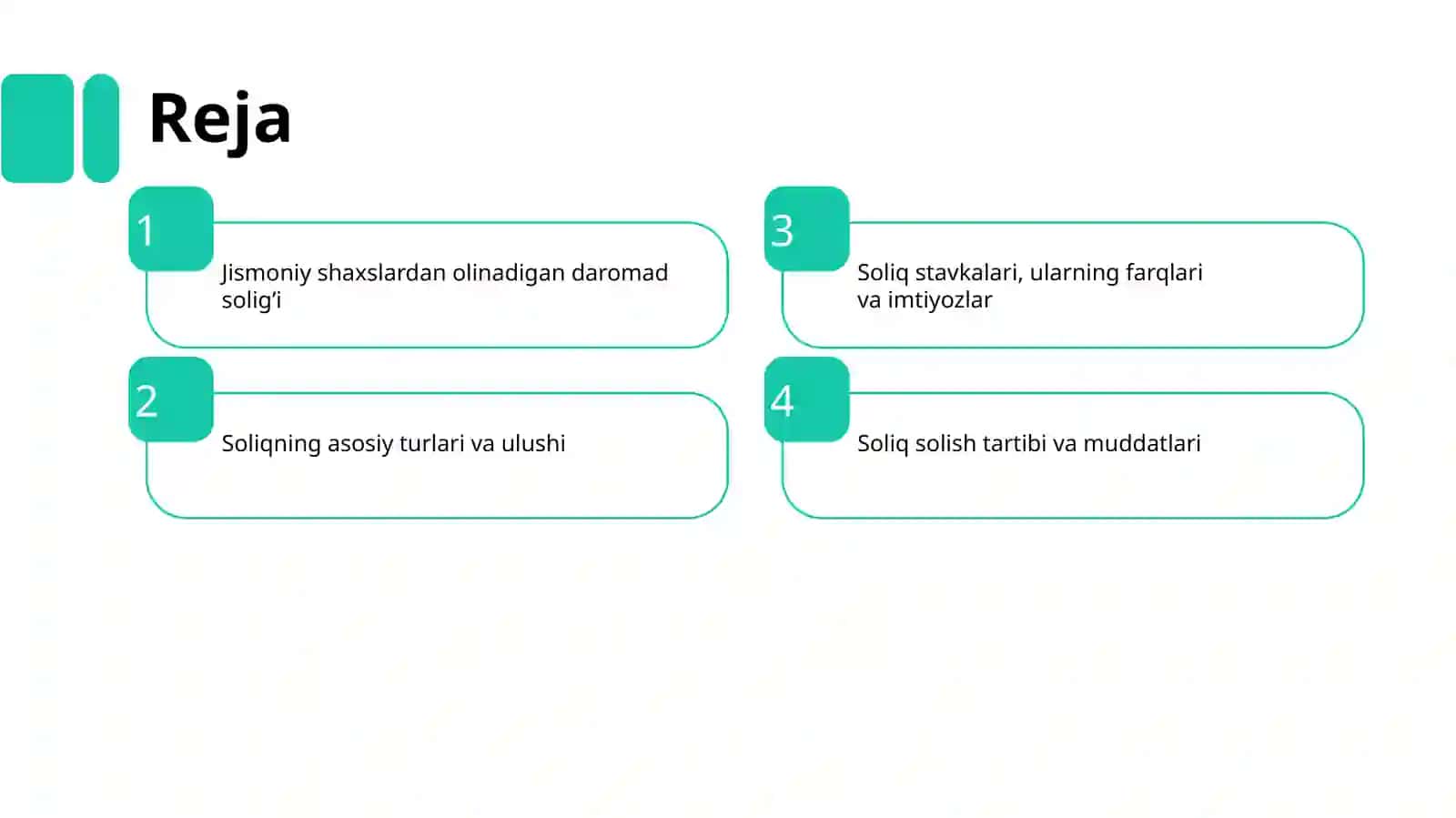 Jismoniy shaxslardan olinadigan daromad solig’i 2