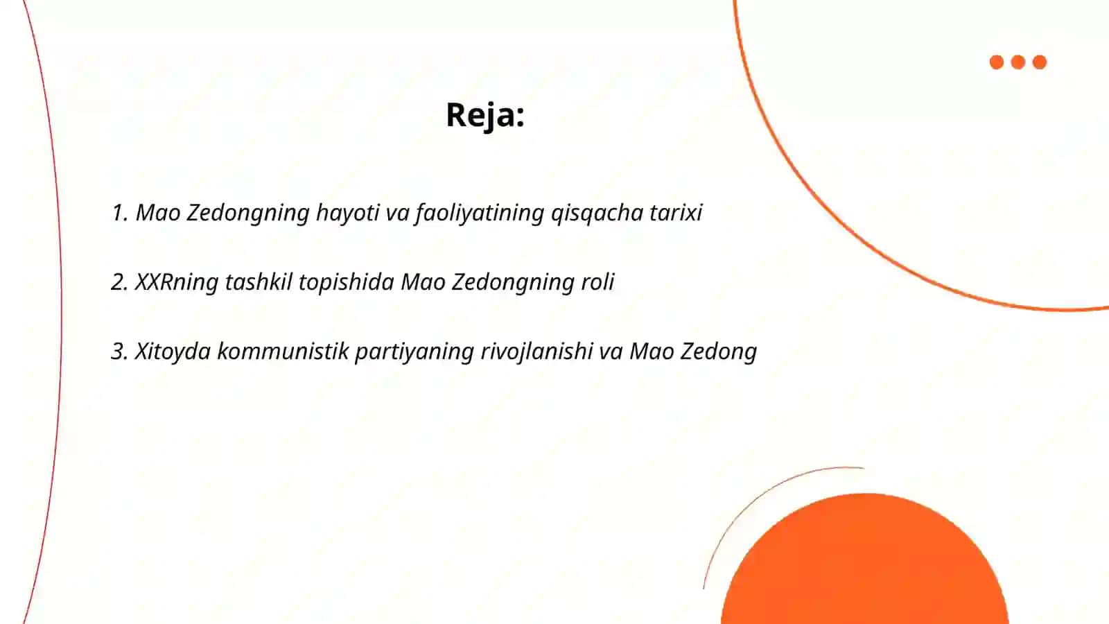 Maozedong Xitoy tarixidagi o'rni 2