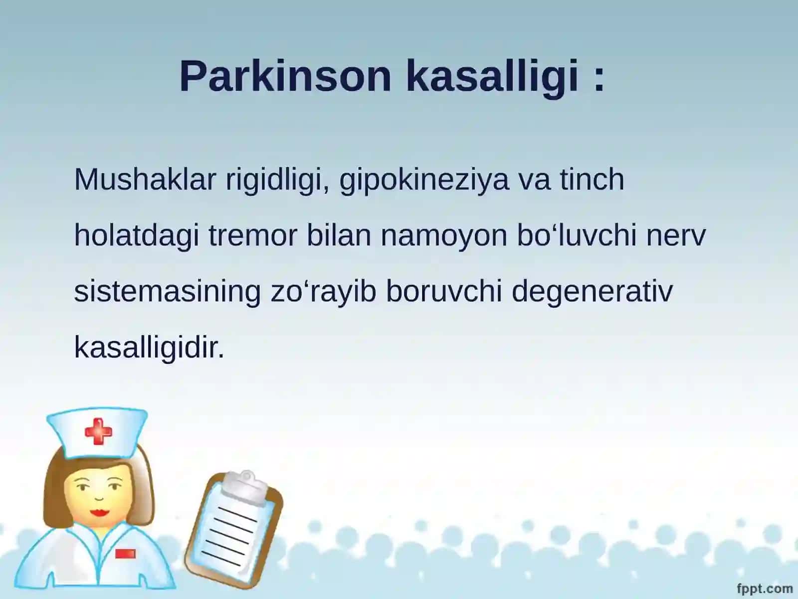Parkinson kasalligini davolashda ishlatiladigan dorivor siatallari 2