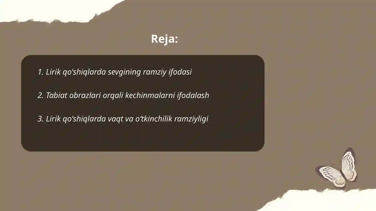 Lirik qo'shiqlardan ramziylik 2