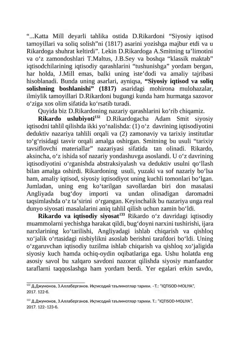 D.RIKARDONING IQTISODIY TA’LIMOTI 2