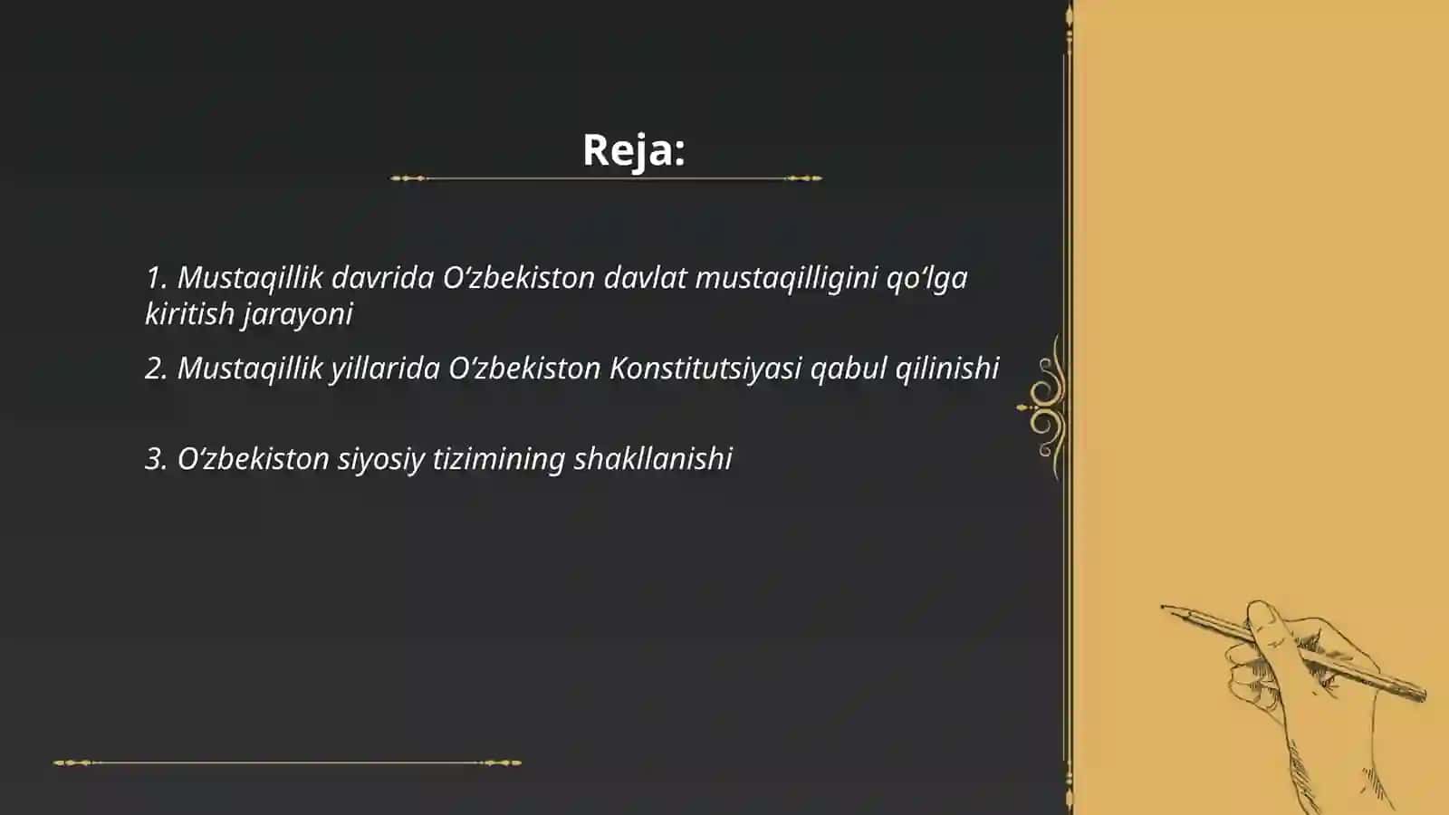 Mustaqillik yillarida davlat boshqaruvi 2