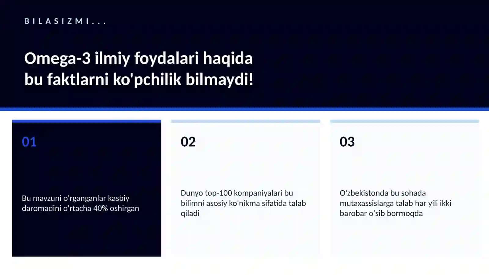 Omega-3 ilmiy foydalari 2