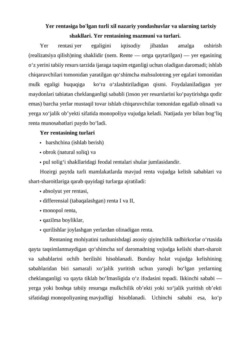 Yer rentasi 2