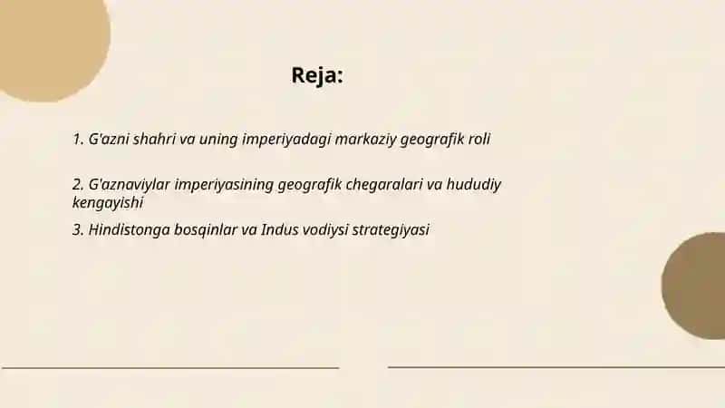 G'aznaviylar Tarixiy geografiyasi 2