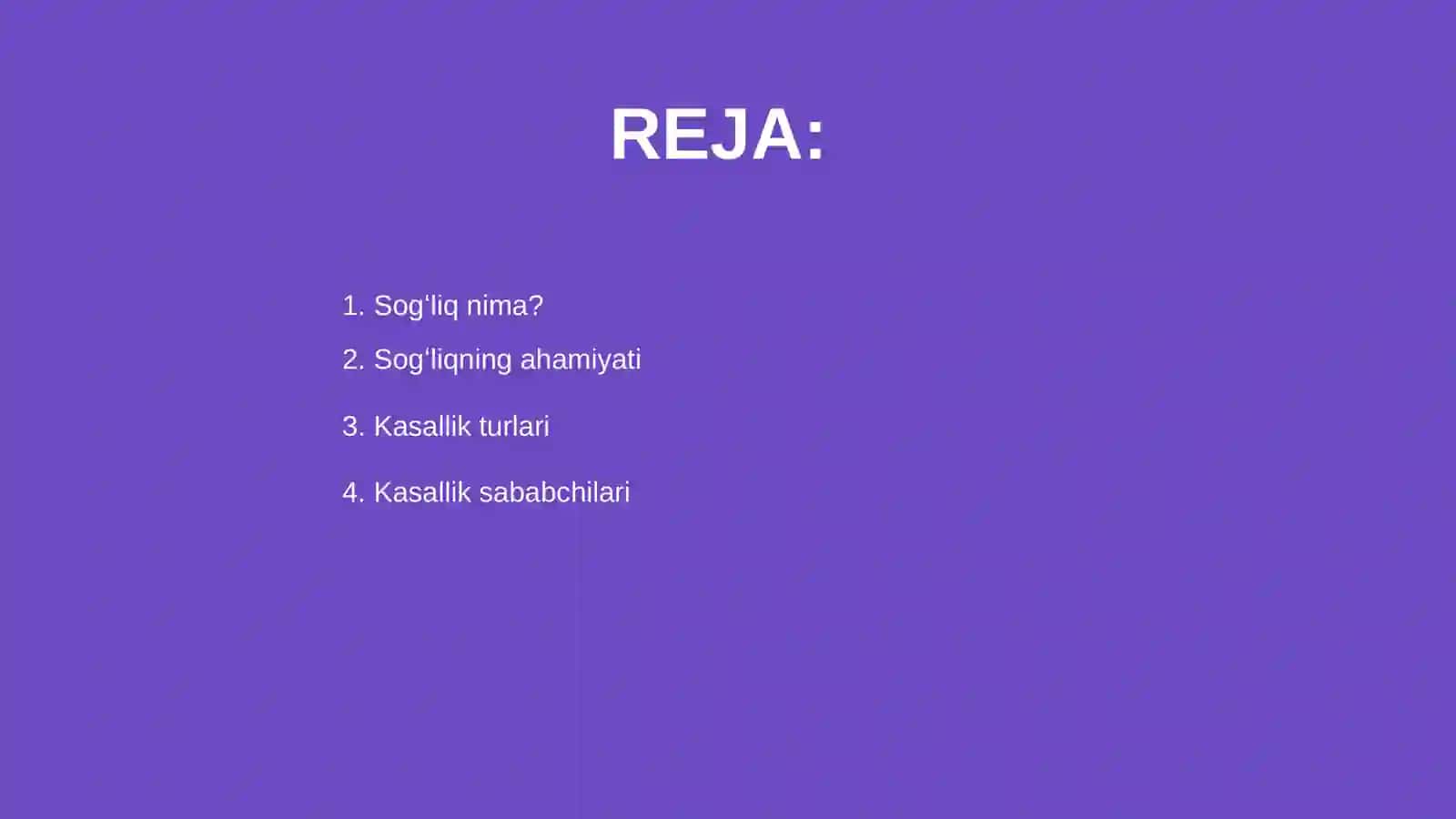 Sogʻliq va kasallik 2