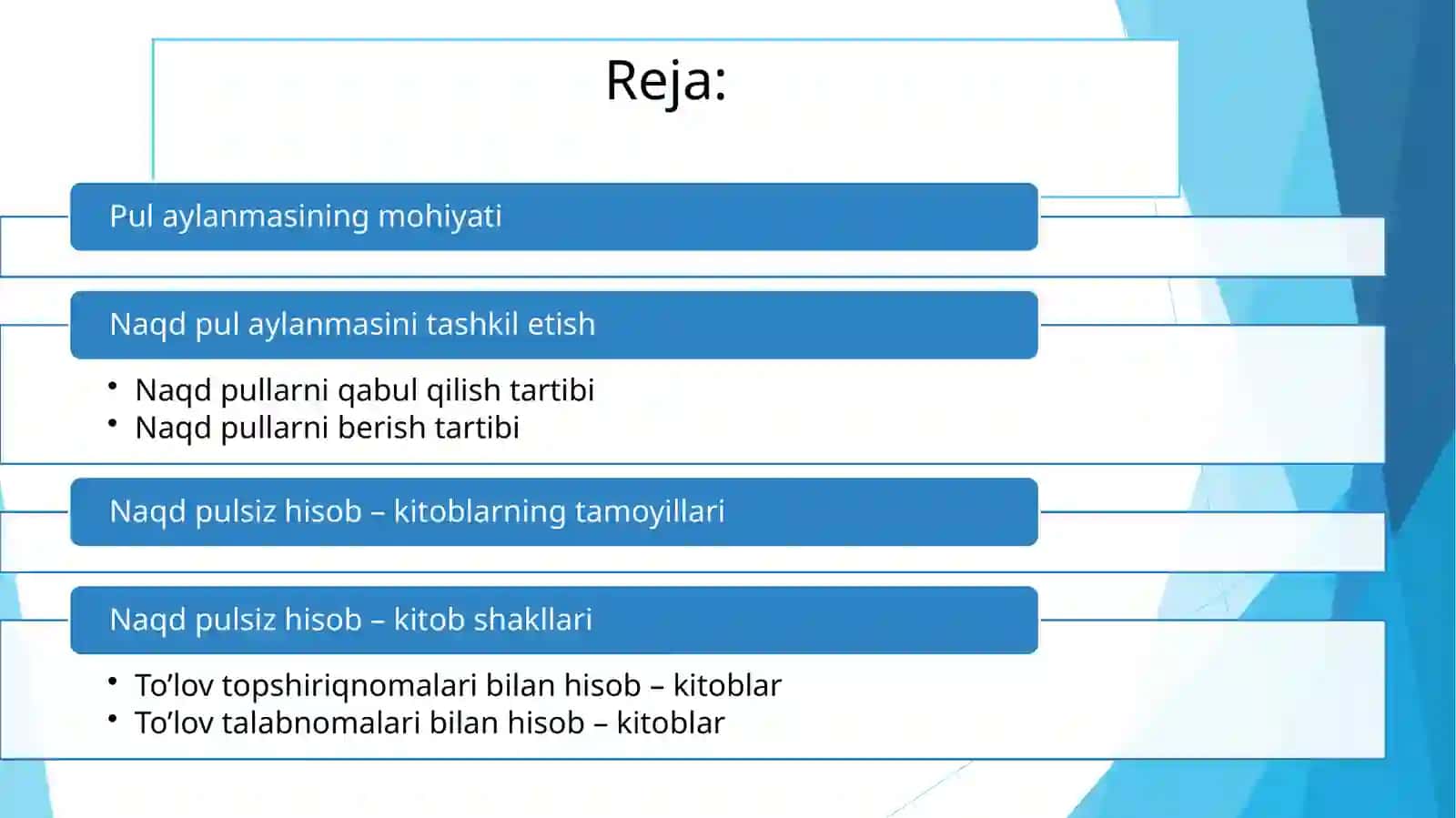 PUL AYLANMASI VA UNING TARKIBI 2