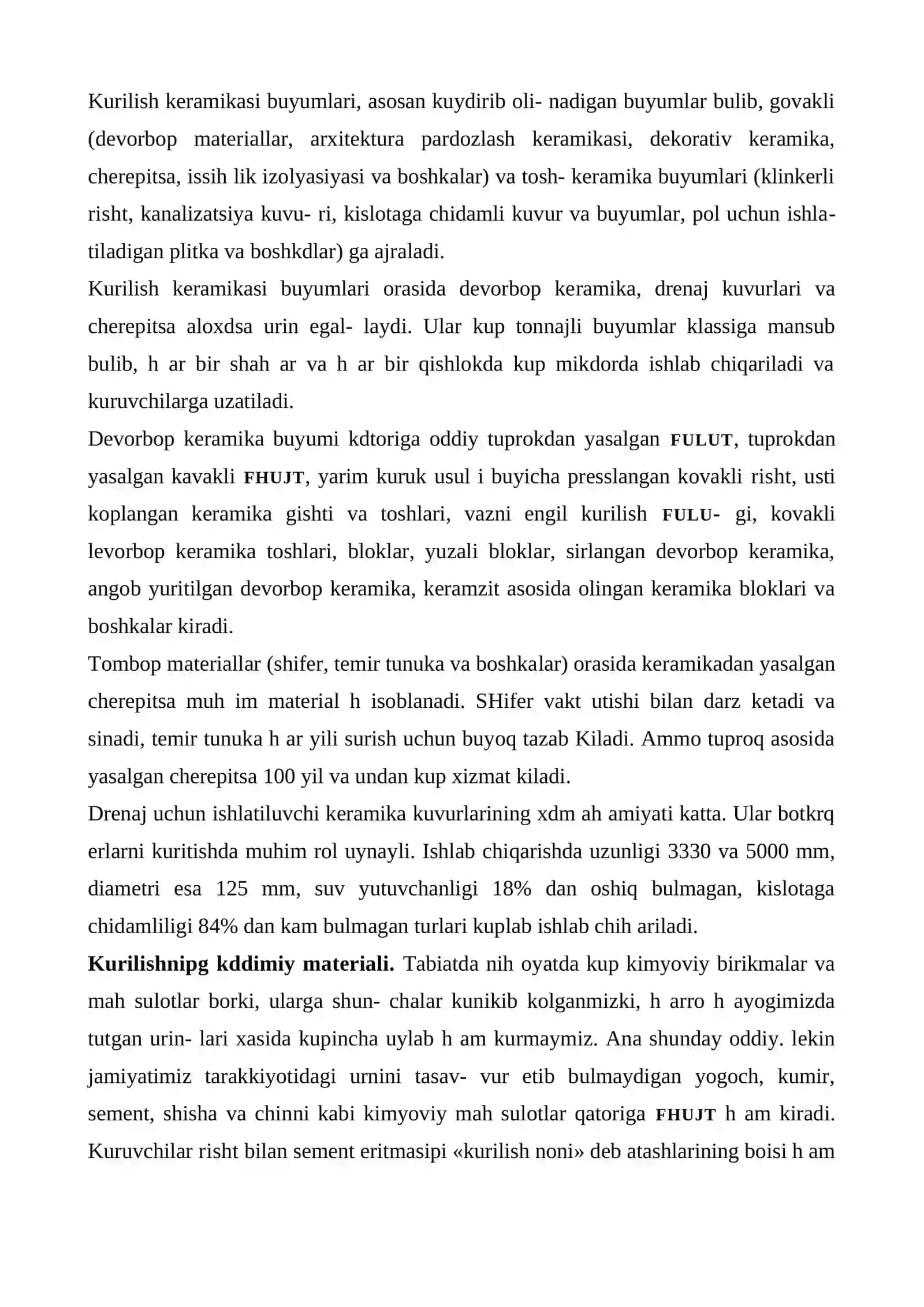Qurilish keramikasi mahsulotlari 2
