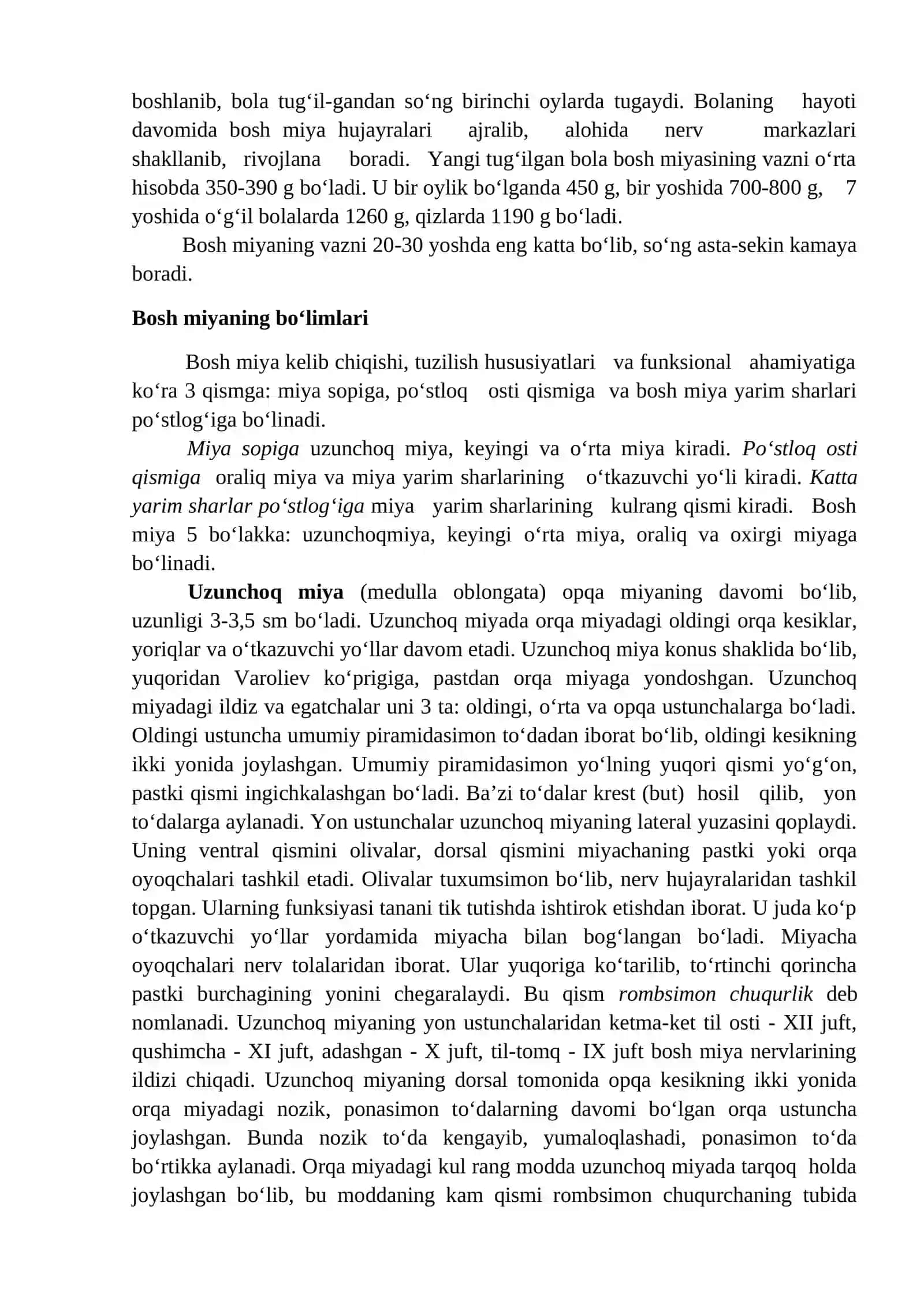 13-MA’RUZA. BOSH MIYANING TUZILISHI 2
