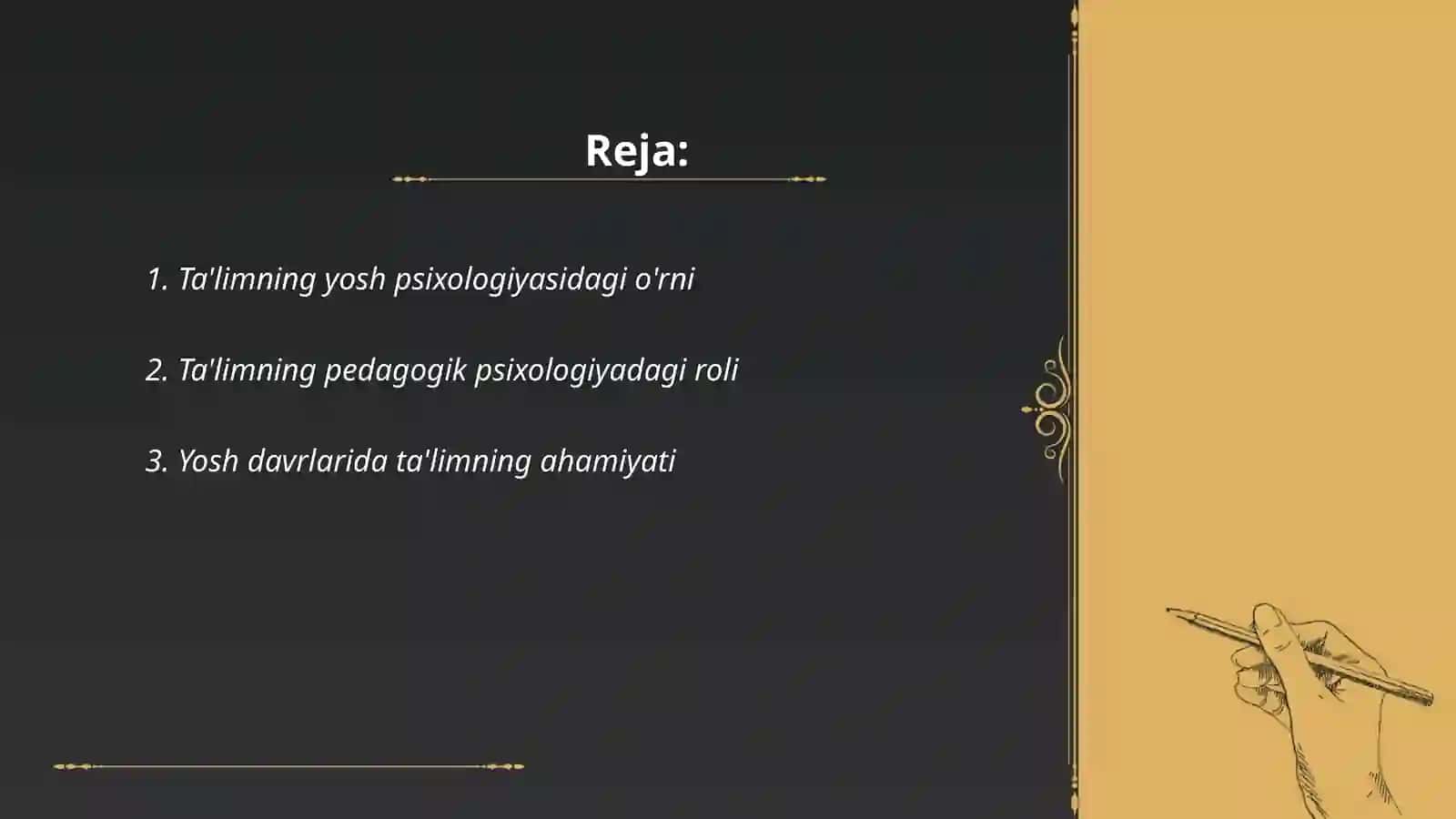 Ta'limning yosh psixologiyasi 2