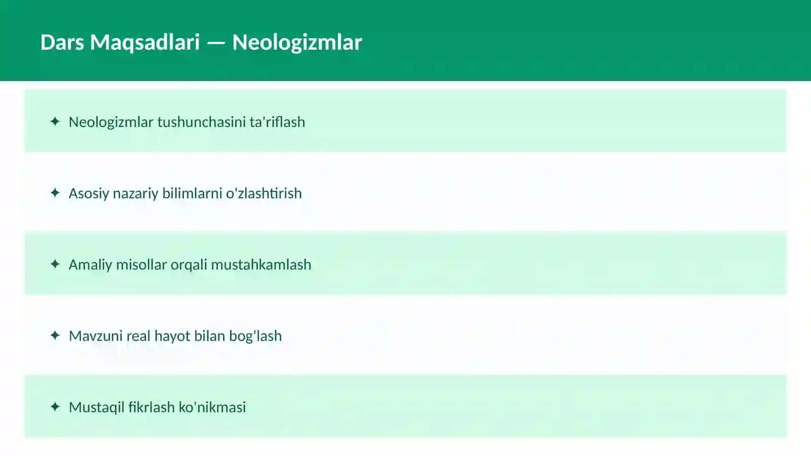 Arxaizmlar va Neologizmlar 2