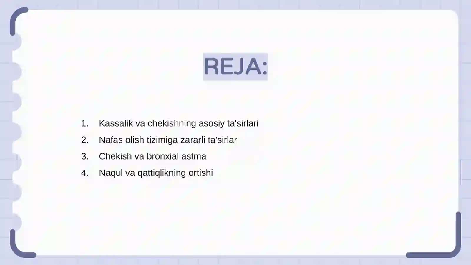 Chekishning nafas azolariga salbiy taʼsiri 2