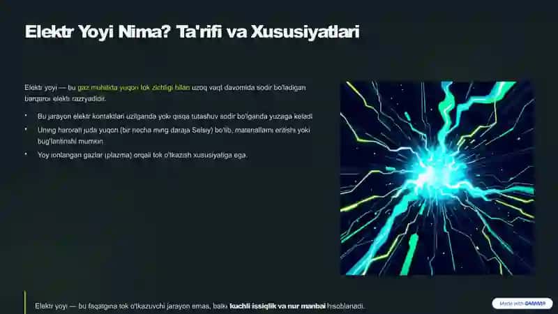 Elektr Yoyi va Uni So'ndirish Usullari 2