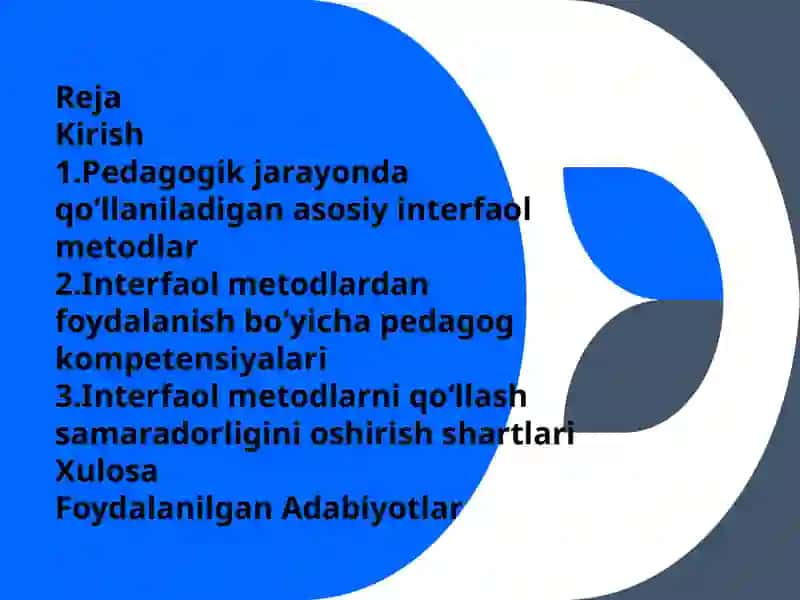 Interfaol Metodlar va Ularni Qo‘llash Mahorati 2