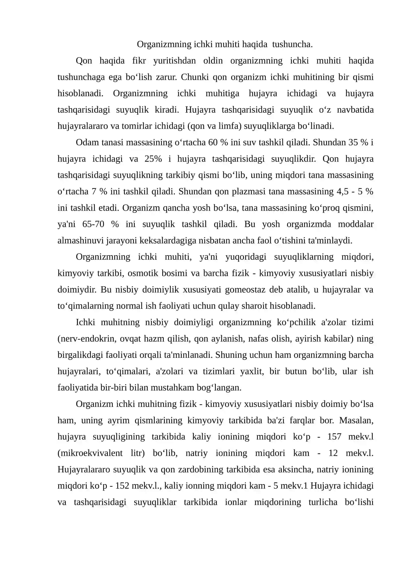 Qon aylanish a'zolarining tuzilishi 2