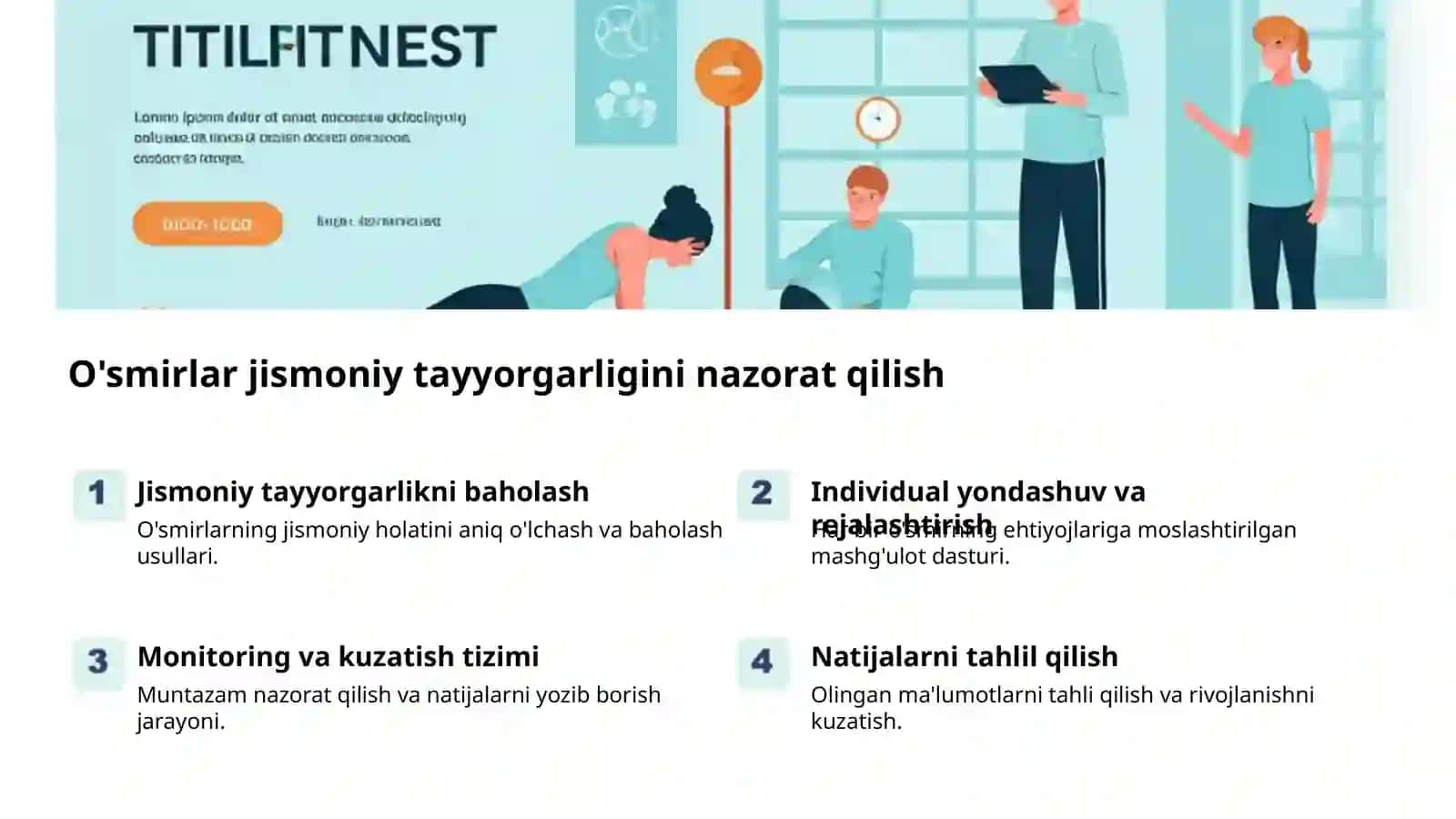 Bolalar va o'smirlar jismoniy rivojlanishi nazorati 2
