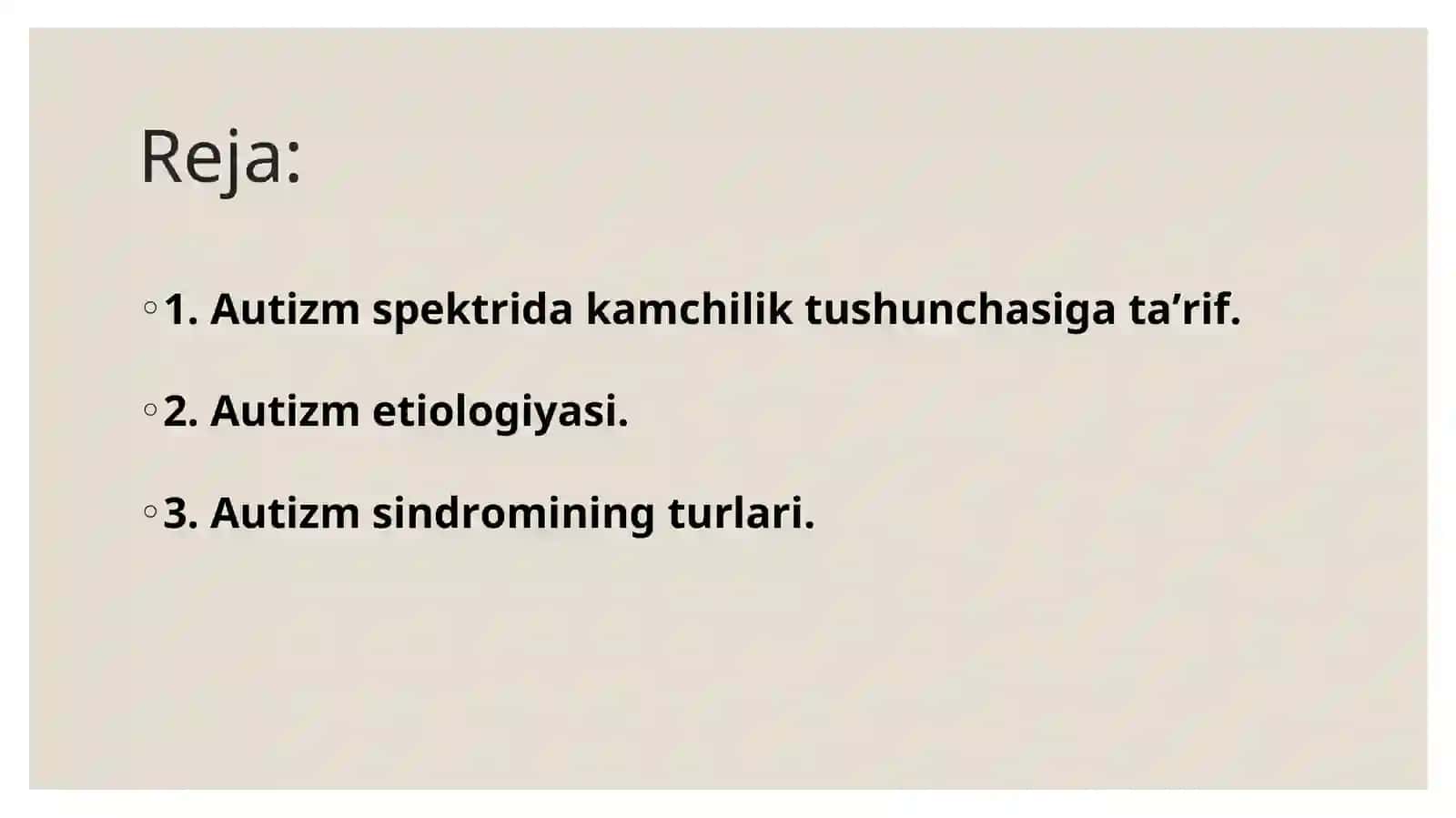 AUTIZM SINDIROMI BO'LGAN BOLALAR 2