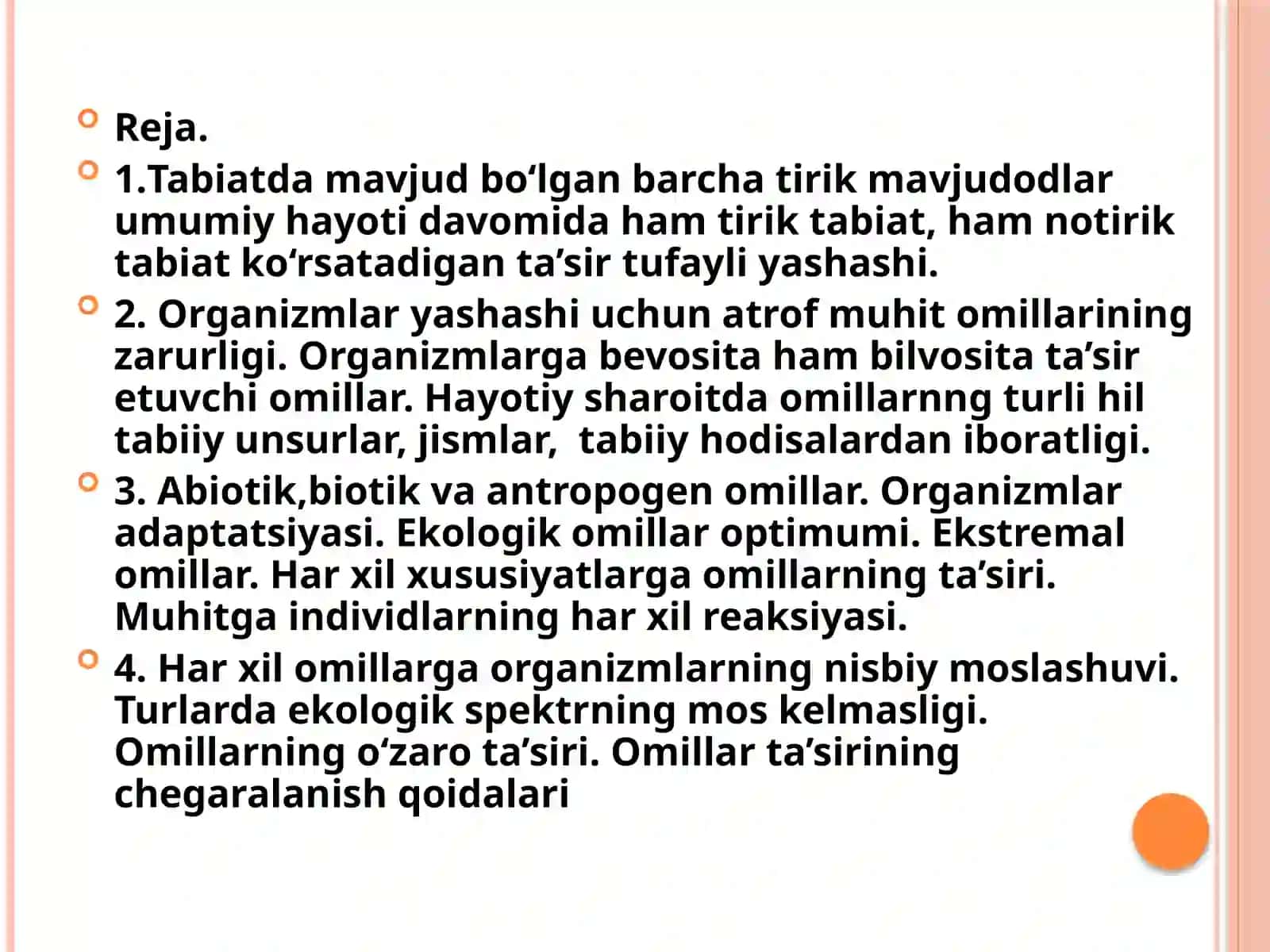 Organizm va muhit 2