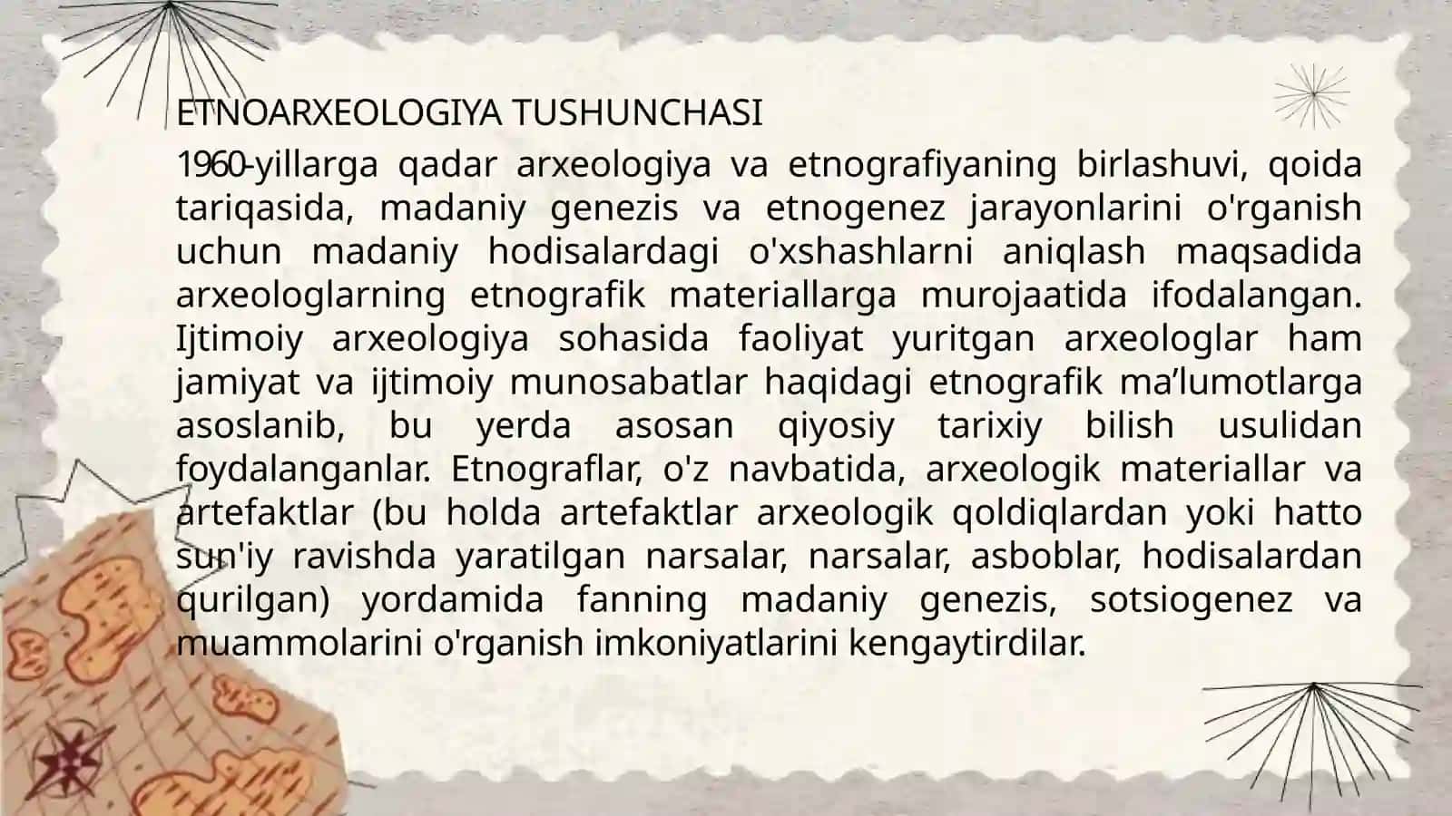 Etnoarxeologiya ilmiy yoʻnalish sifatida 2