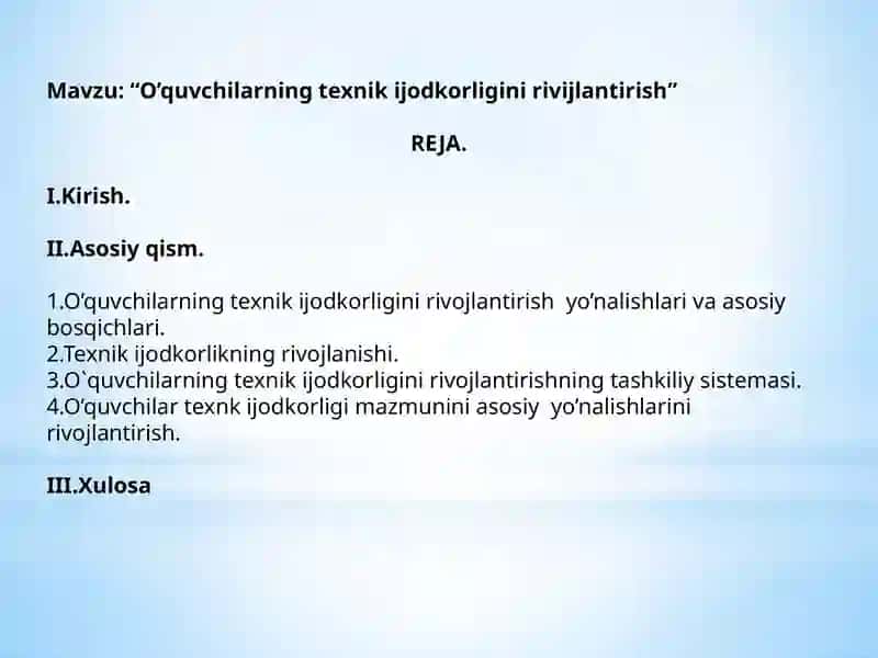 Texnologik taʼlim yoʻnalishi 2