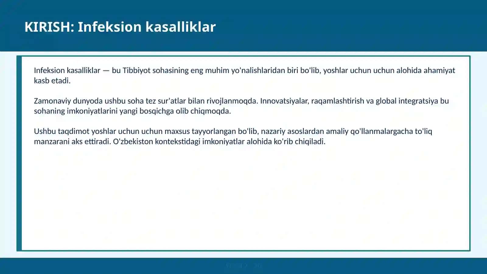 INFEKSION KASALLIKLAR 2