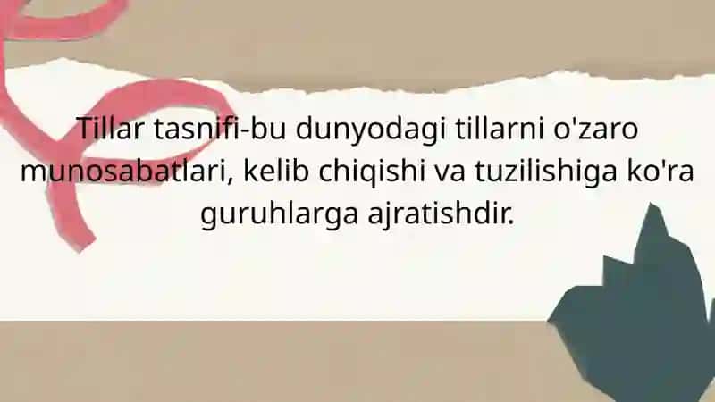 Tillar tasnifi 2