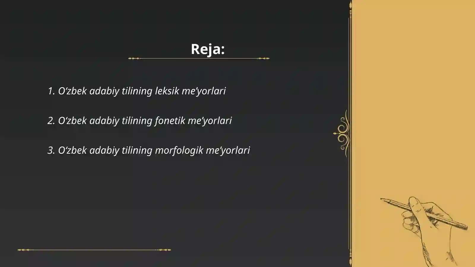 Oʻzbek adabiy tili meʼyorlari 2