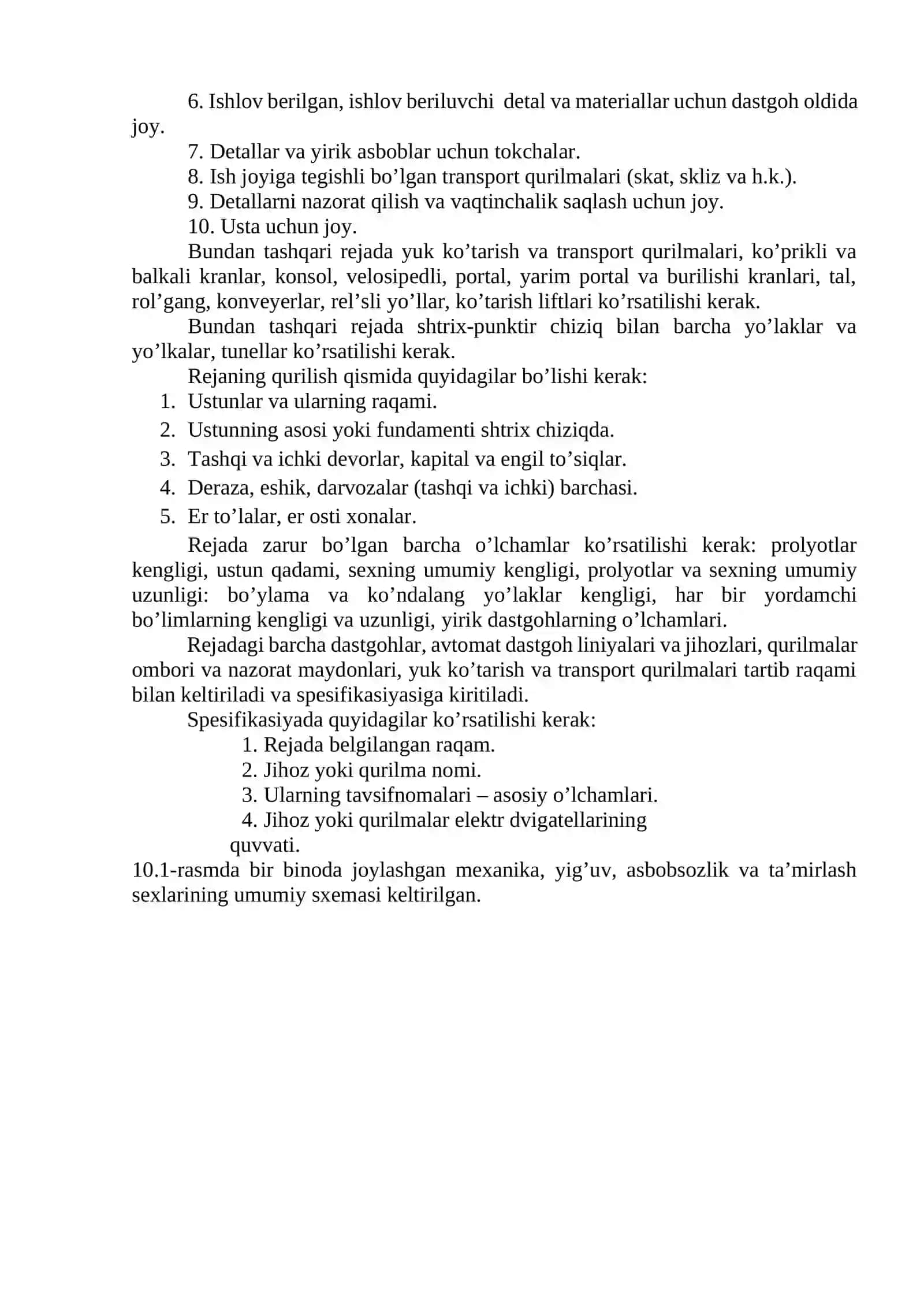 MЕХАNIK SЕХINING UMUMIY REJASINI TUZISH 2