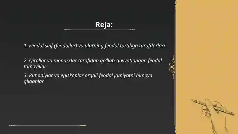 Feodal jamiyat va kanonistlar gʻoyalarining tarafdorlari 2