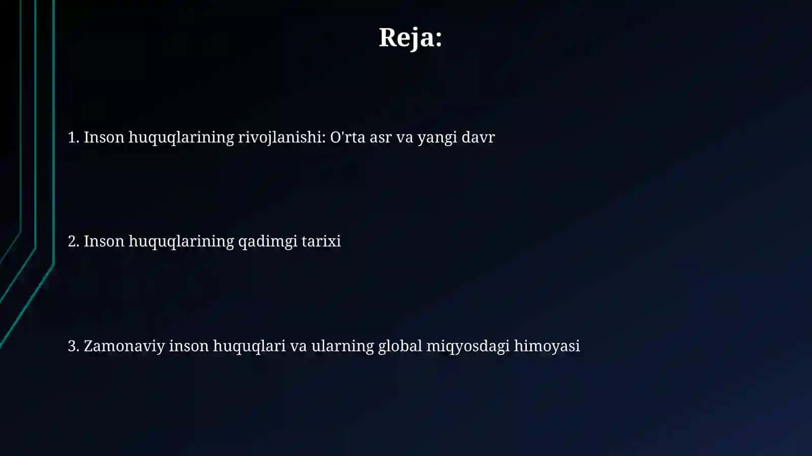 Inson huquqlarining tarixiy rivojlanishi 2
