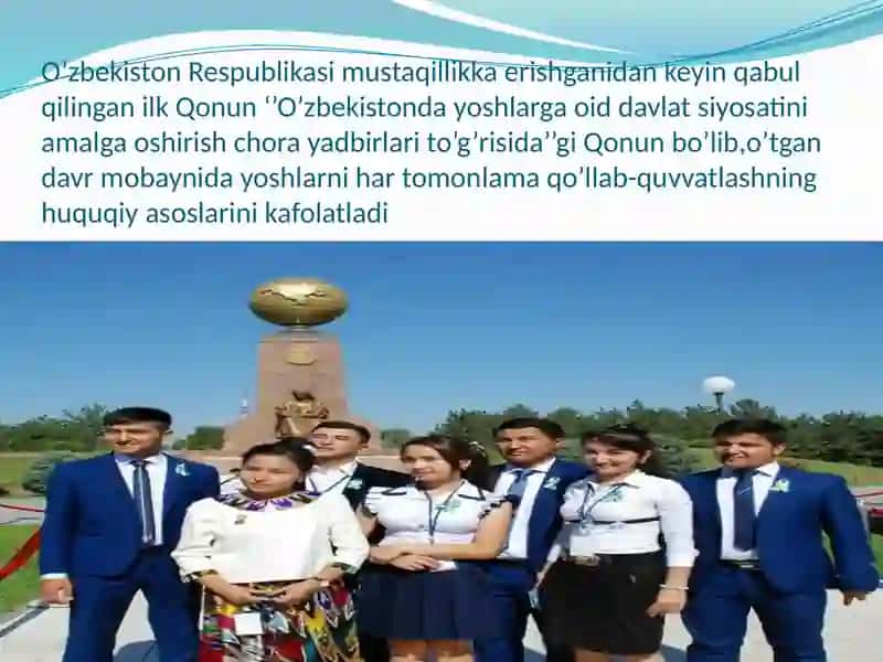 Yoshlarga oid davlat siyosati 2